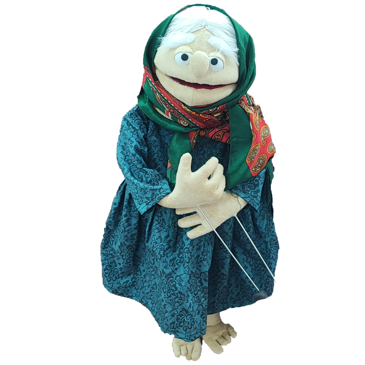عروسک دستی نمایش مادربزرگ مهربون