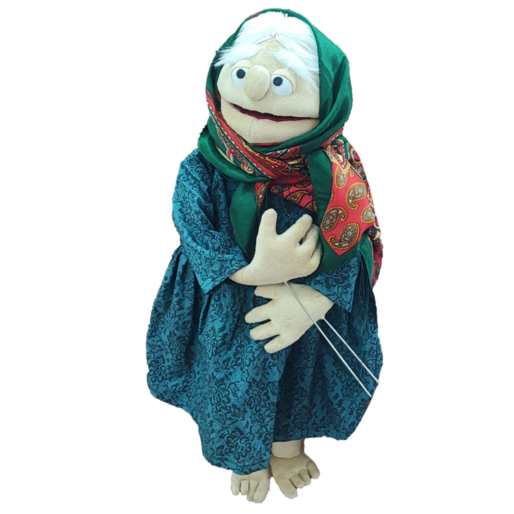 عروسک دستی نمایش مادربزرگ مهربون